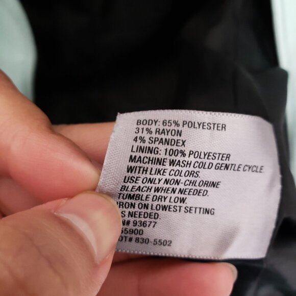 Worthington Woman Mint 3/4 Sleeve Shoulder Pads Formal Suit Blazer Size M - Picture 3 of 16